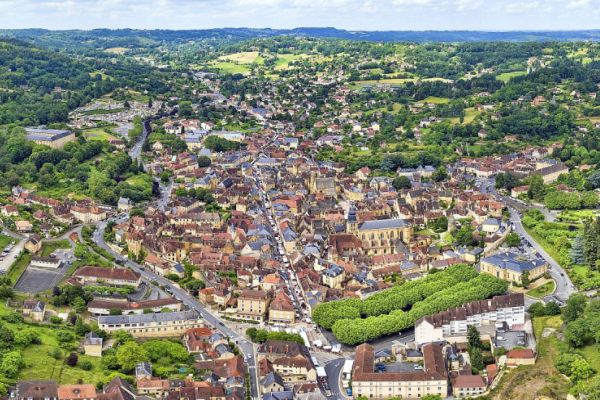 sarlat vue du ciel